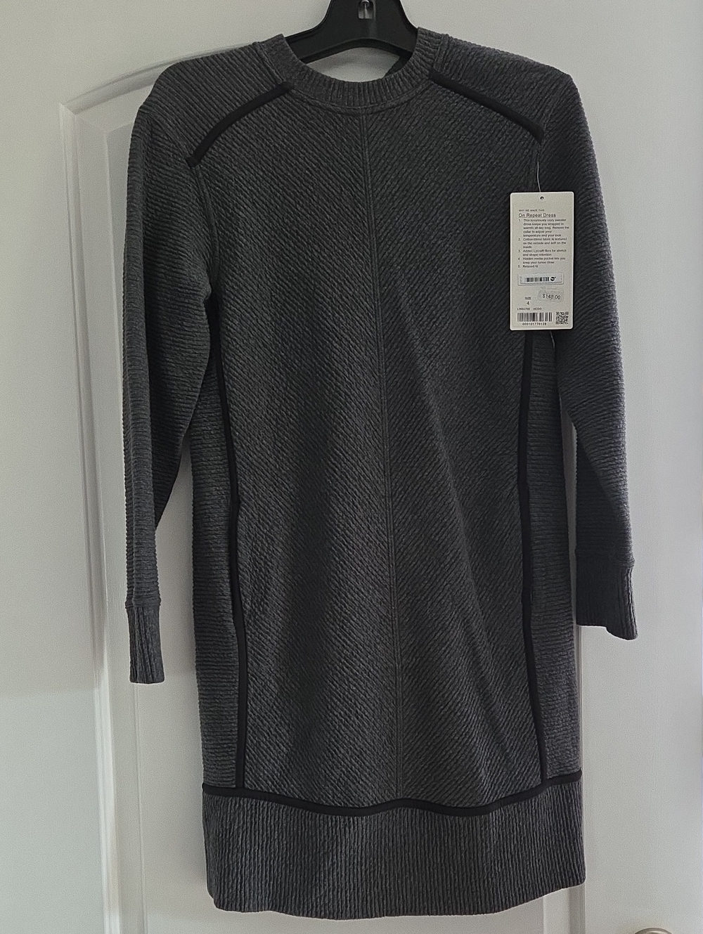 NWT Lululemon On Repeat Dress Gray Size 4
